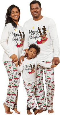 EVE Christmas Family Pajama Set Printed Homewear GSGS-0653
