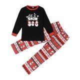 EVE Christmas Snowman Print Matching Family Pajama Set GSGS-0658