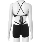 EVE Sexy Backless Tie Up Rompers GSBD-D25RP285