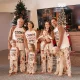 EVE Christmas Print Matching Family Long-Sleeve Pajama Set GSGS-0716