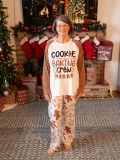 EVE Christmas Print Matching Family Long-Sleeve Pajama Set GSGS-0716