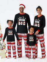 EVE Christmas Snowman Print Matching Family Pajama Set GSGS-0658