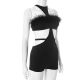 EVE Sexy Backless Tie Up Rompers GSBD-D25RP285