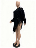 EVE Knits Holes Tassel Loose Dress CM-9540