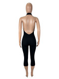 EVE Solid Color Backless Tight Jumpsuit SHD-9574