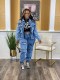 EVE Fashion Long Sleeve Denim Two Piece Pants Set NYF-NY8158