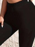 EVE Plus Size Solid Color Sport Yoga Pants YIM-444