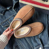 EVE Ethnic Style Flat Fur Shoes GDMX-3200