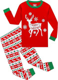 EVE Christmas Reindeer Print Matching Family Long-Sleeve Pajama Set GSGS-0721