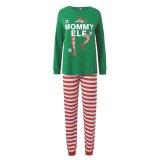 EVE Christmas Print Family Matching Stripe Pajama Sets GSGS-0778
