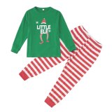 EVE Christmas Print Family Matching Stripe Pajama Sets GSGS-0778