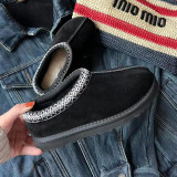 EVE Ethnic Style Flat Fur Shoes GDMX-3200