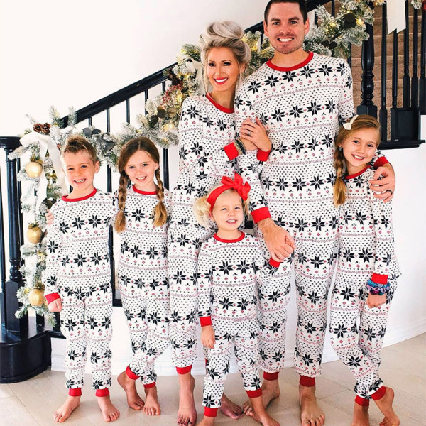 Christmas Print Family Matching Pajama Sets GSGS-0631#