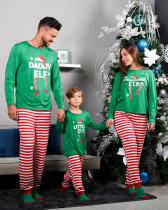 EVE Christmas Print Family Matching Stripe Pajama Sets GSGS-0778