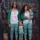 EVE Christmas Letter Print Matching Family Long-Sleeve Pajama Set GSGS-0759