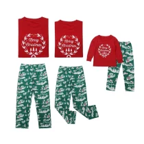 EVE Christmas Print Matching Family Long-Sleeve Pajamas Set  GSGS-0776