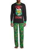 EVE Christmas Matching Family Cartoon Print Pajamas Set GSGS-0621#