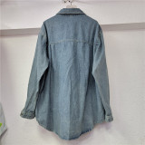 EVE Loose Shirt Single-breasted Denim Jacket GZYN-2024