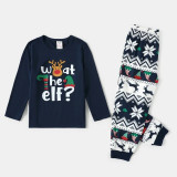 EVE Christmas Letter Print Matching Family Pajama Set GSGS-0727#