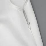 EVE Solid Color Square Neck Long Dress GAXB-A588DS