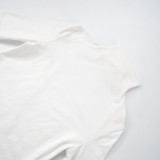 EVE Solid Color High Collar Tight Tops GSBW-Y25TP032
