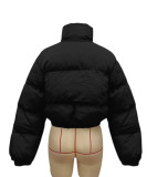 EVE Solid Color Long Sleeve Short Cotton Jacket SH-390799