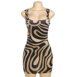 EVE Print Sleeveless Mini Dress GAXB-Q298DS
