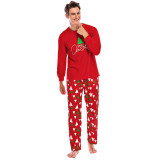 EVE Christmas Letter Print Matching Family Long-Sleeve Pajama Set GSGS-0720