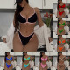EVE Sexy Color Block Bikinis 2 Piece Swimsuit CASF-6761