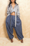 EVE Solid Color Loose Ninth Pant GXHF-M80614