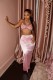 EVE Solid Color High Waist Split Long Skirt GXHF-M80211