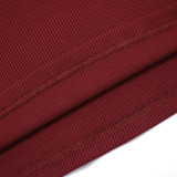 EVE Slash V Neck Tight Long Sleeve Pants Suit GDSF-J25ST407