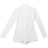 EVE Solid Color Long Sleeve High Collar Romper GZJQ-K25Q84138