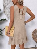 EVE Ruffled Sleeveless Casual Dress GYOU-CX2526