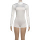 EVE Solid Color Long Sleeve High Collar Romper GZJQ-K25Q84138