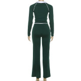 EVE Sport Casual Color Block Two Piece Pants Set GZJQ-K25S86420