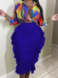 EVE Casual Pleated Slim Half Body Skirt ZDF-31325