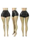 EVE Fashion Solid Color Leather Shorts&Seven-Tenths Pants CH-25065