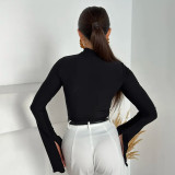 EVE Solid Color Square Neck Tops GSZM-D25TP489