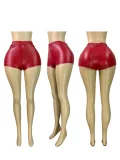 EVE Fashion Solid Color Leather Shorts&Seven-Tenths Pants CH-25065