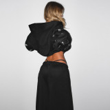 EVE Letter Hot Drill Hooded Sweatshirt Two Piece Pants Set XEF-K25S84561