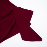 EVE Solid Color Velour Tube Top Dress GSZM-D25DS505