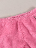 EVE Solid Color Plush Tight Flare Pants GXHF-X1126821