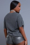 EVE Fashion Zipper Metallic Color Shorts GXHF-M80501