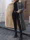 EVE Loose Long Sleeve Denim Fleece Long Coat GYXN-20781