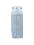 EVE Irregular Split High Waist Denim Long Skirts GYXN-30291