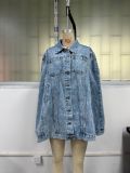 EVE Fashion Irregular Loose Denim Jacket GYXN-35622