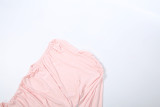 EVE Solid Color Ribbon Ruched Long Dress XEF-K25D87615