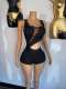 EVE Irregular Sleeveless Bandage Romper GFCF-1429