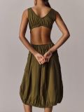 EVE Fashion Sleeveless Zipper Long Dress ZDF-33113